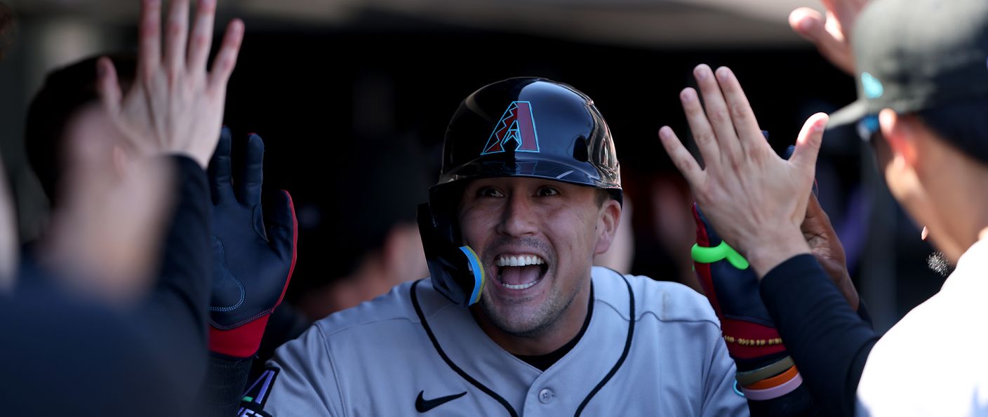 Action du match entre les Diamondbacks et les Giants, à Oracle Park.