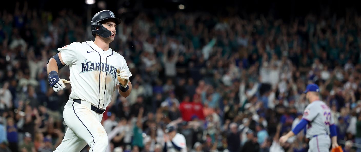 Action du match Mariners - Mets au T-Mobile Park.