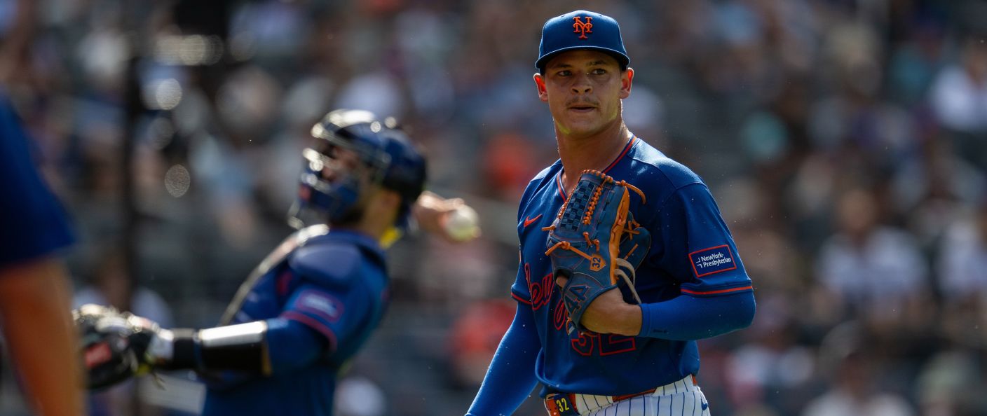 Action du match entre les Giants et les Mets, au Citi Field.