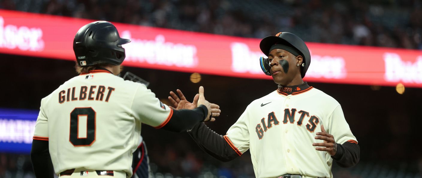 Action du match entre les Twins et les Giants, à Oracle Park.