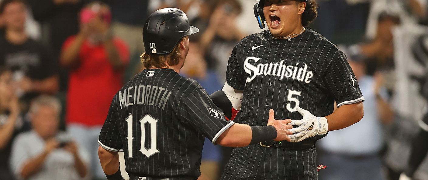 Action du match entre les Tigers et les White Sox, au Rate Field.