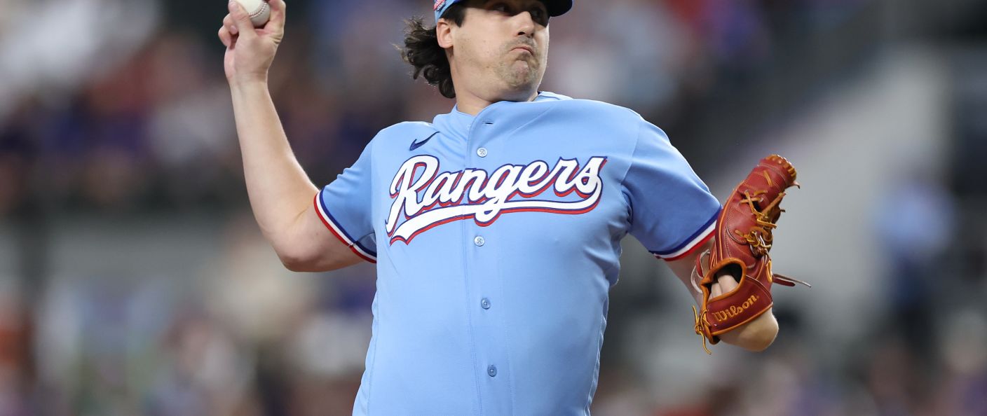 Action du match entre les Angels et les Rangers, au Globe Life Field.