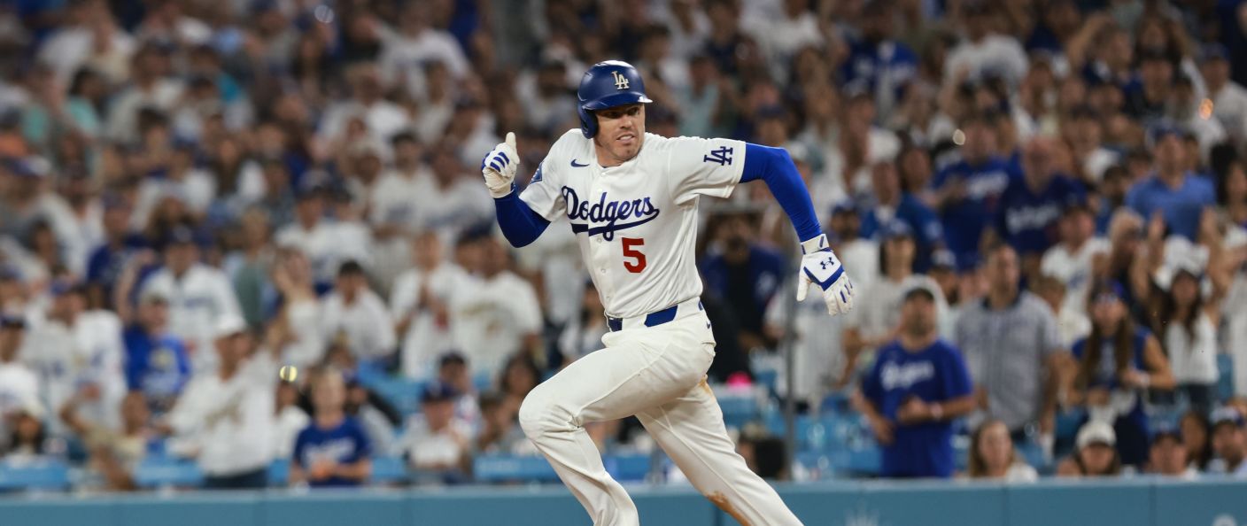 Action du match entre les Royals et les Dodgers, au UNIQLO Field at Dodger Stadium.