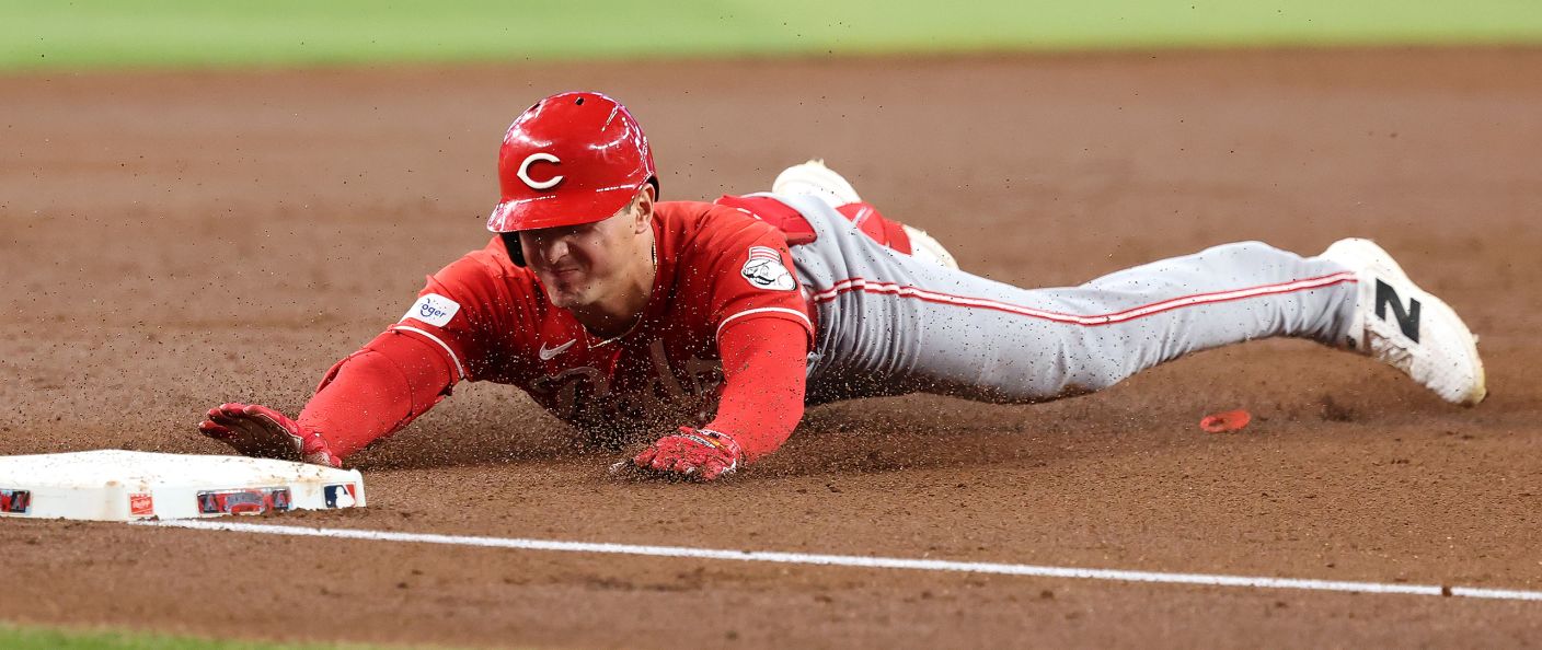 Action du match entre les Reds et les Diamondbacks, au Chase Field.