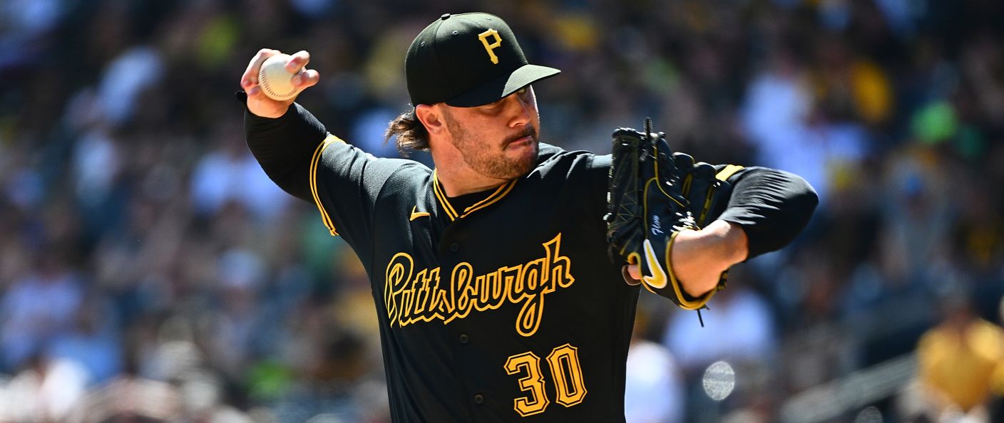 Action du match entre les Angels et les Pirates, au PNC Park.