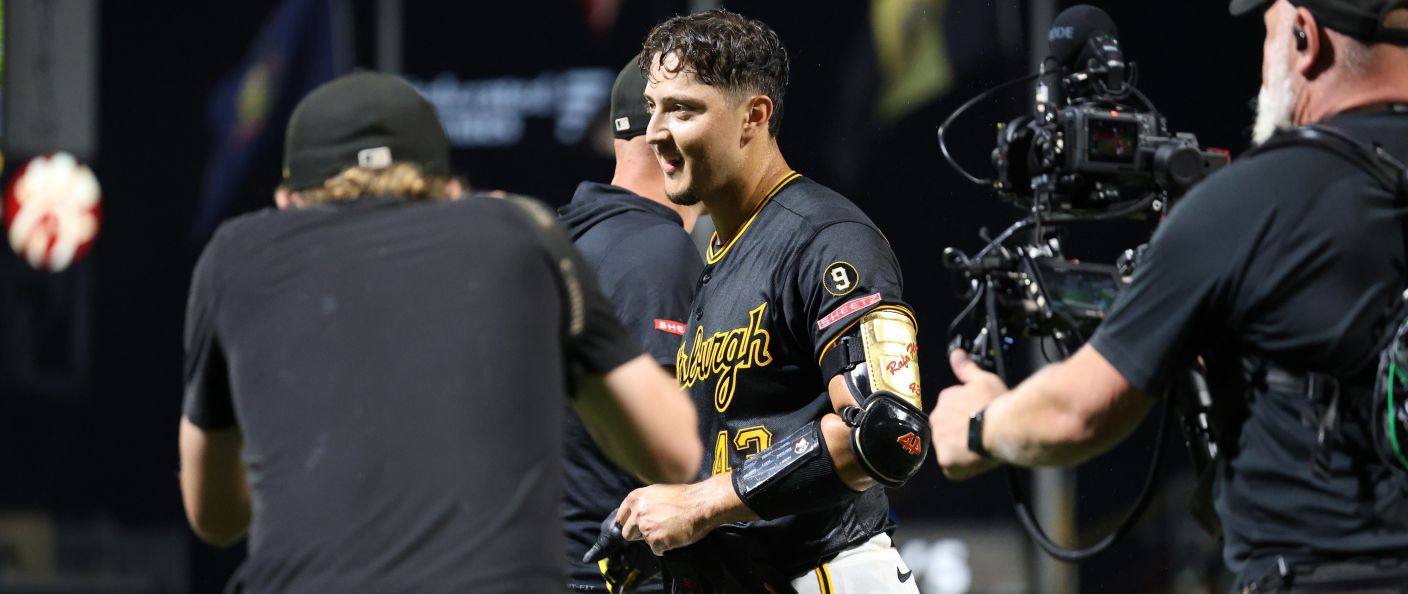 Action du match Pirates - Giants au PNC Park.