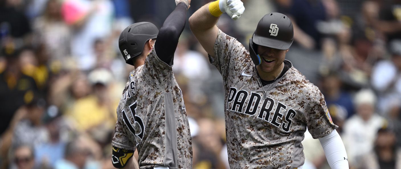 Action du match entre les Diamondbacks et les Padres, au Petco Park.