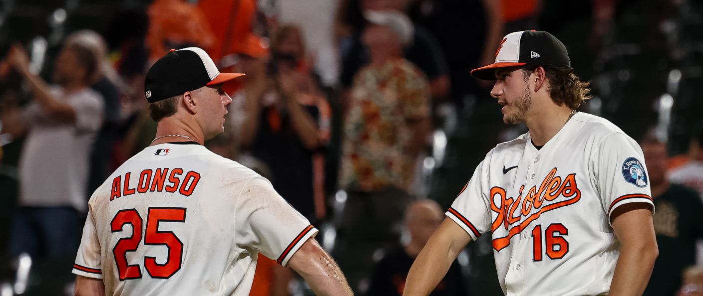 Action du match entre les Guardians et les Orioles, au Oriole Park at Camden Yards.