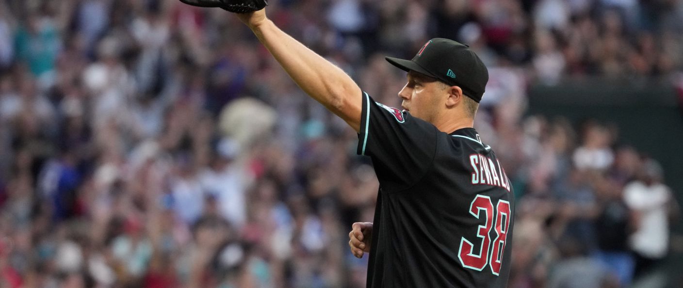 Action du match entre les Braves et les Diamondbacks, au Chase Field.