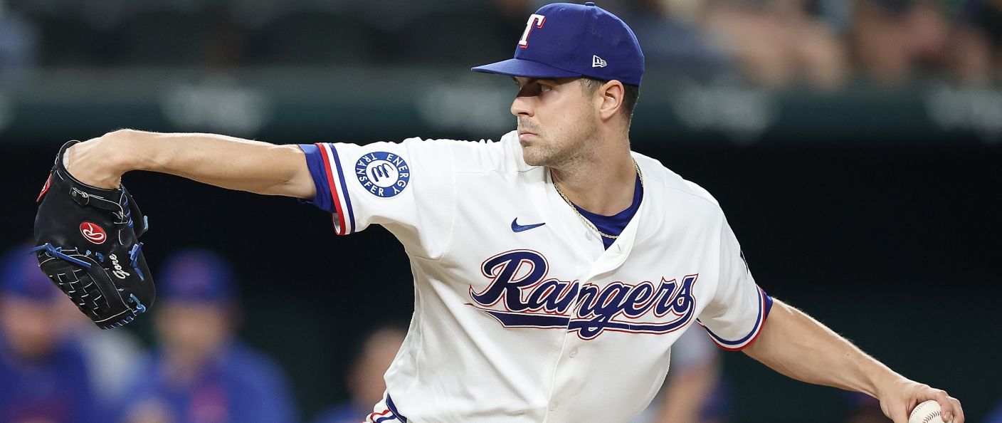 Action du match entre les Mets et les Rangers, au Globe Life Field.