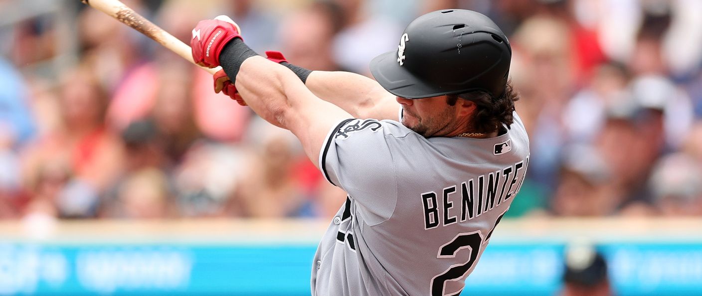 Action du match entre les White Sox et les Twins, au Target Field.
