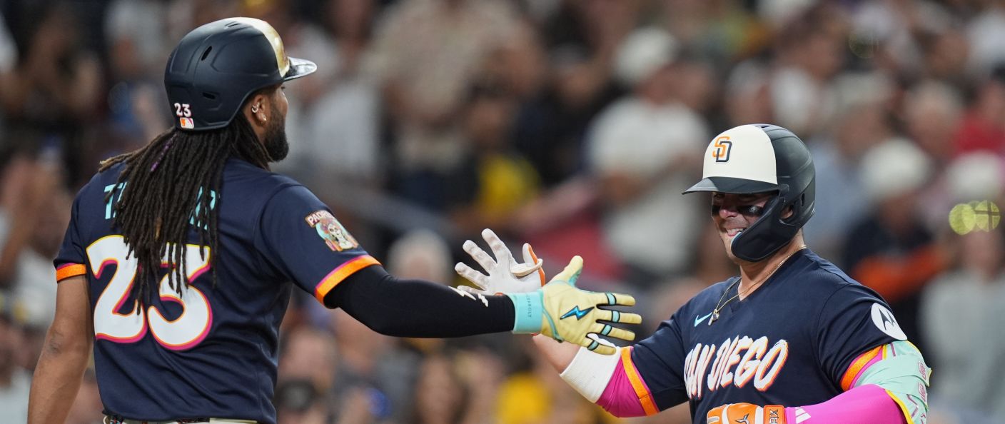 Action du match entre les Marlins et les Padres, au Petco Park.