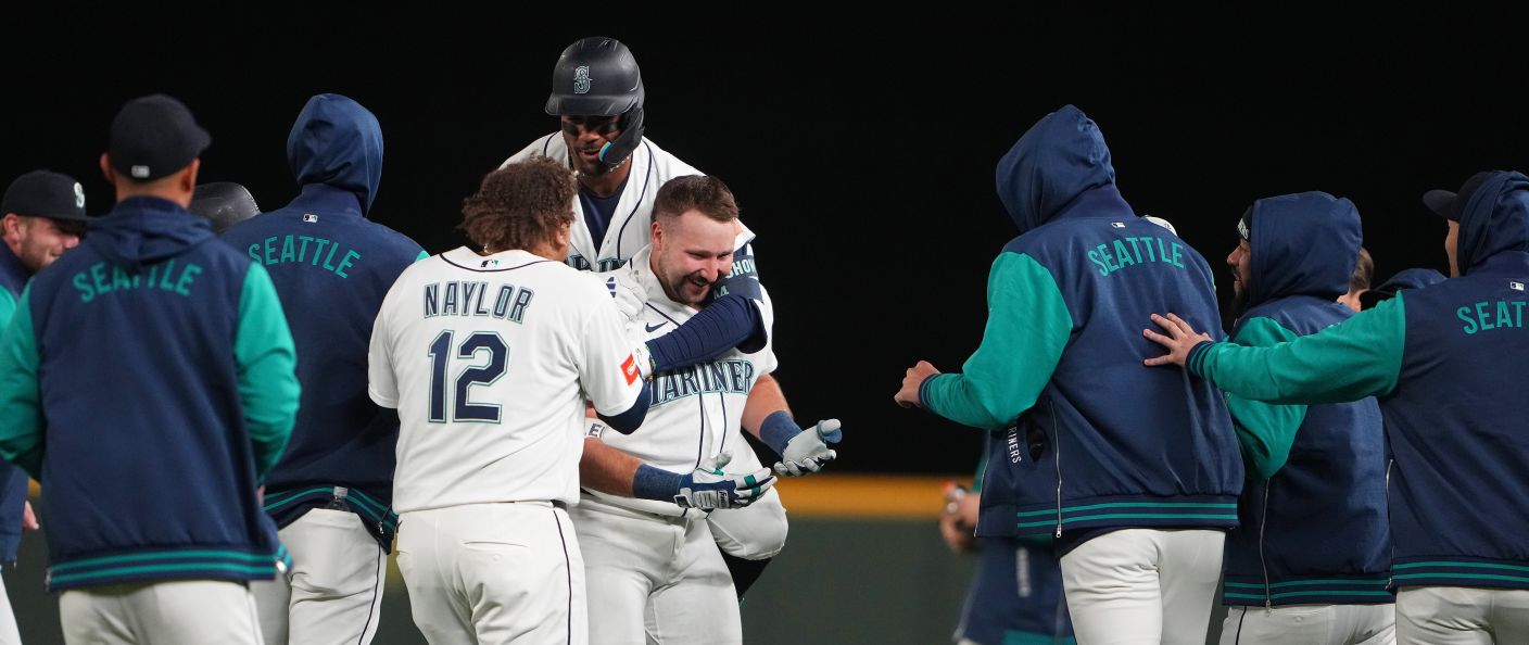 Action du match Mariners - Yankees au T-Mobile Park.