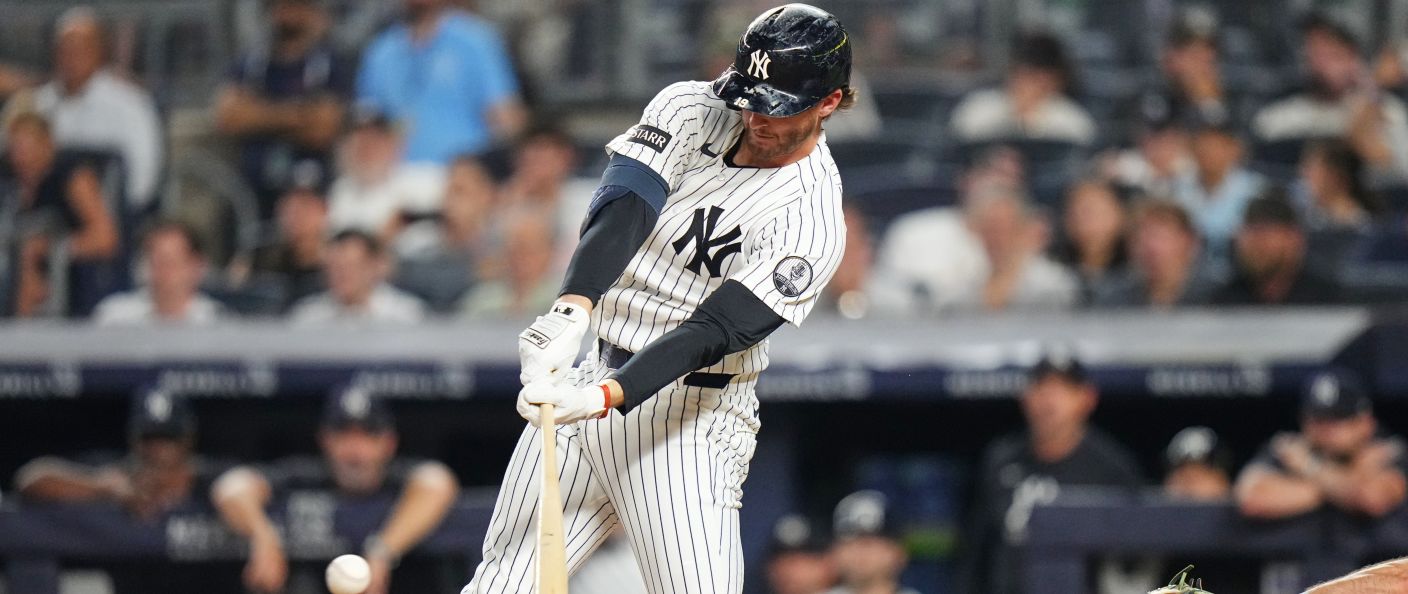 Action du match entre les Mariners et les Yankees, au Yankee Stadium.