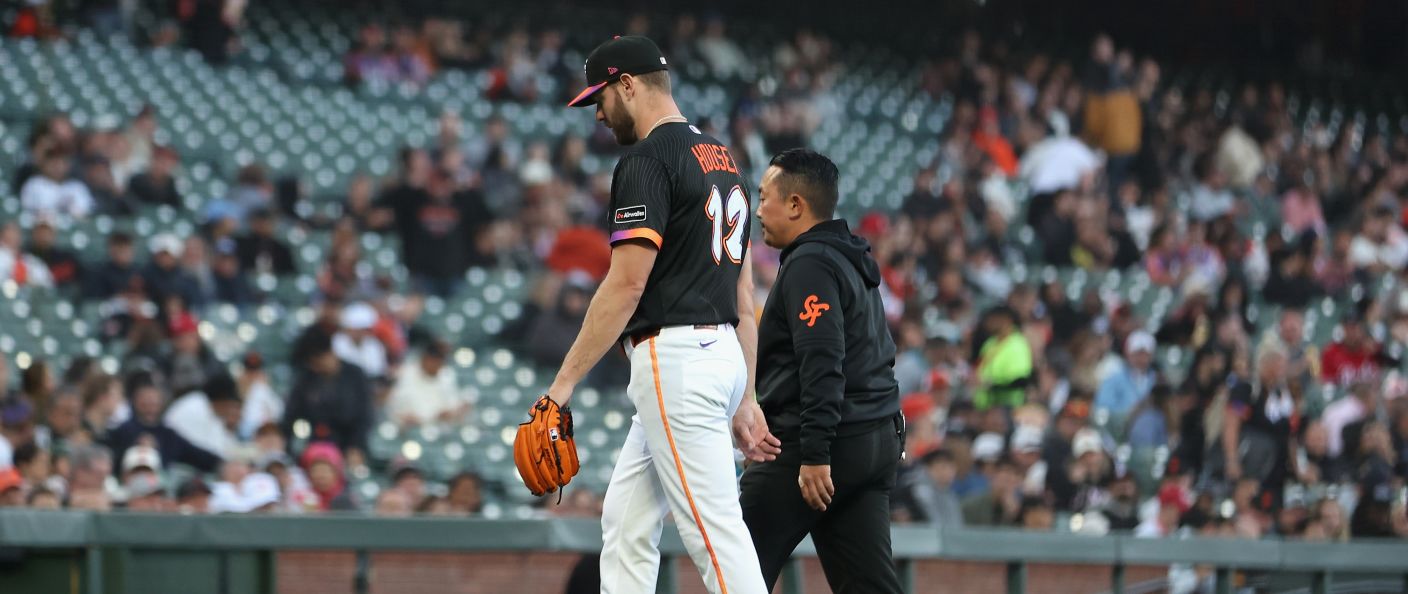 Action du match entre les Reds et les Giants, à Oracle Park.