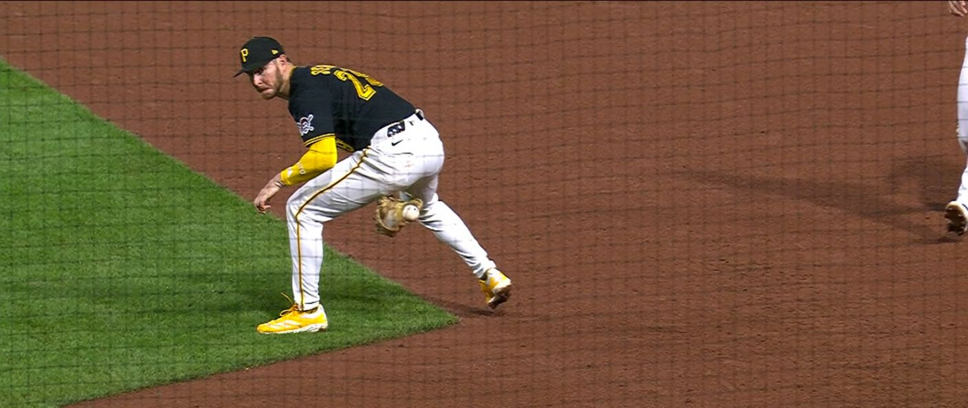 Action du match entre les Royals et les Pirates, au PNC Park.