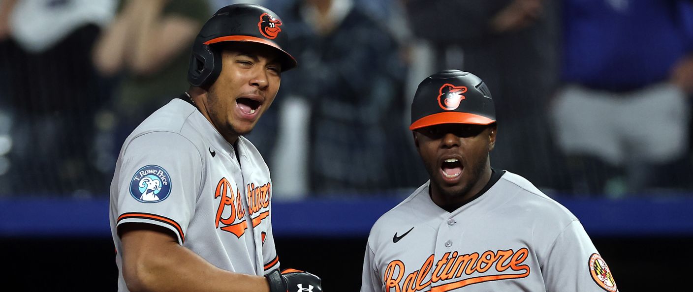 Action du match Royals - Orioles au Kauffman Stadium.