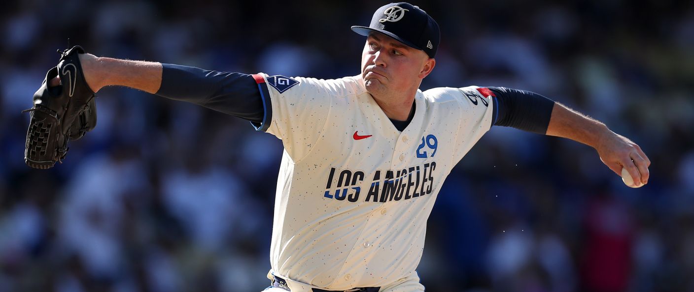Action du match entre les Pirates et les Dodgers, au UNIQLO Field at Dodger Stadium.