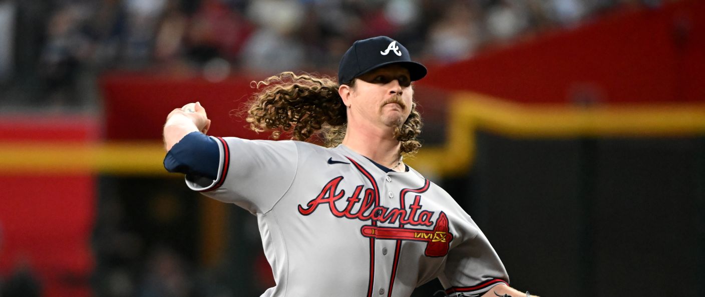 Action du match entre les Braves et les Diamondbacks, au Chase Field.