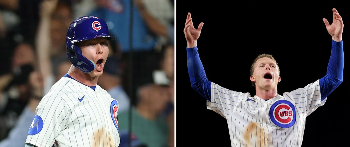 Action du match entre les White Sox et les Cubs, au Wrigley Field.