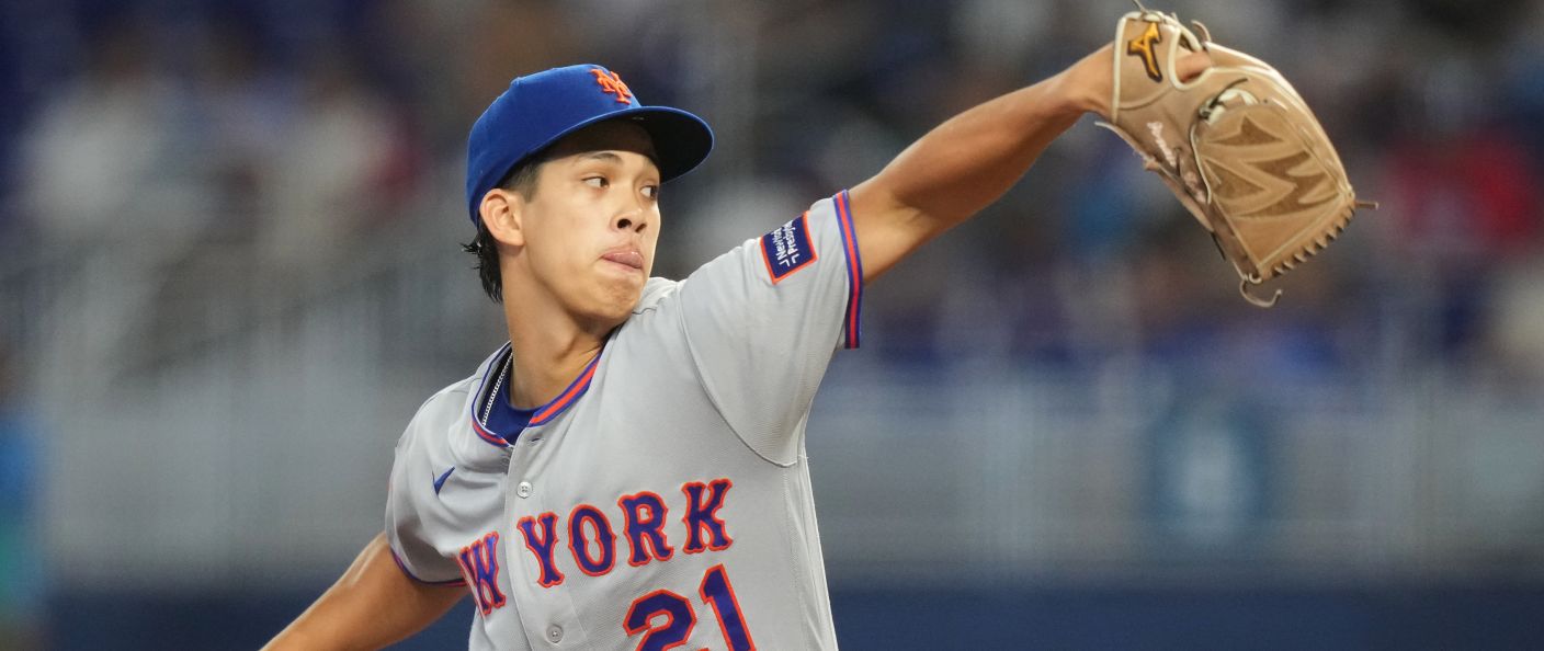 Action du match entre les Mets et les Marlins, au loanDepot park.