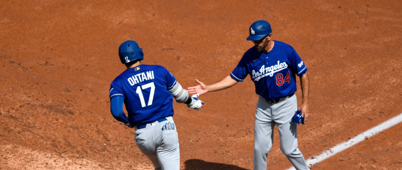 Action du match entre les Dodgers et les Nationals, au Nationals Park.