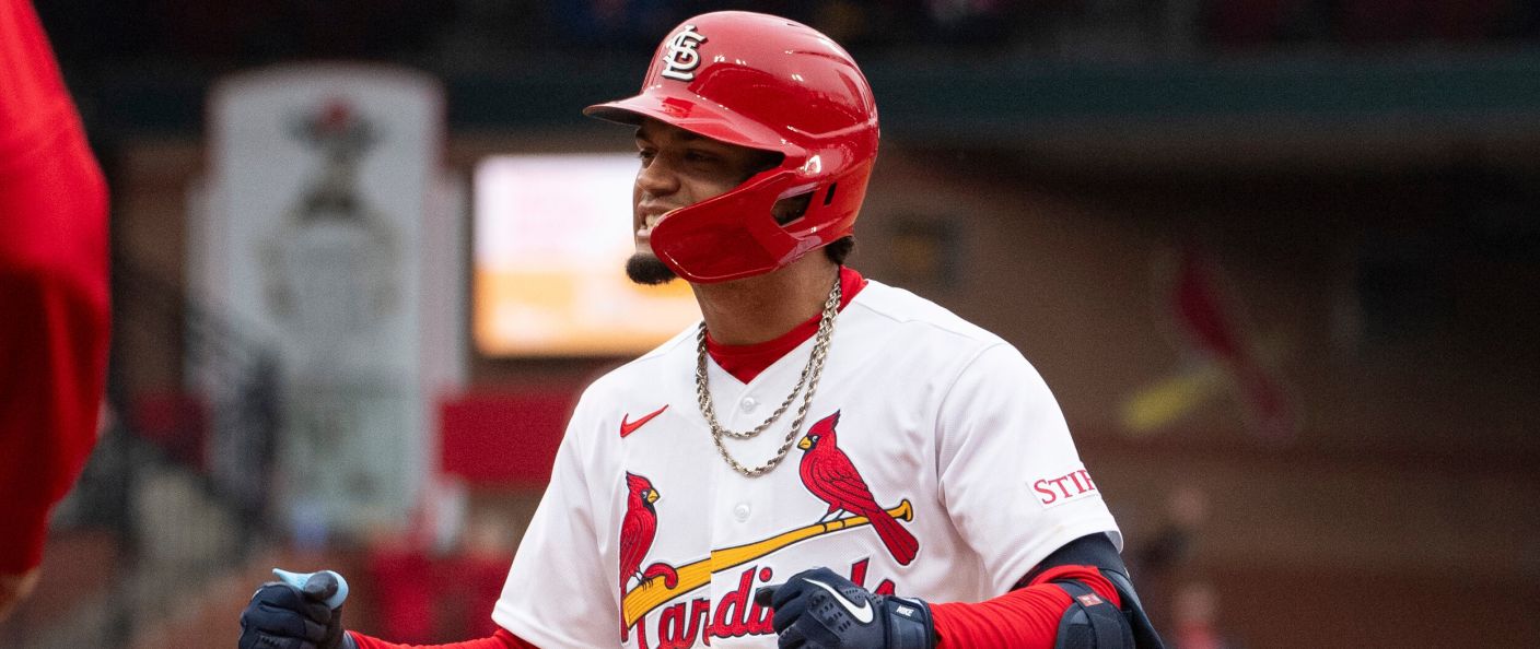 Action du match Cardinals - Mets au Busch Stadium.