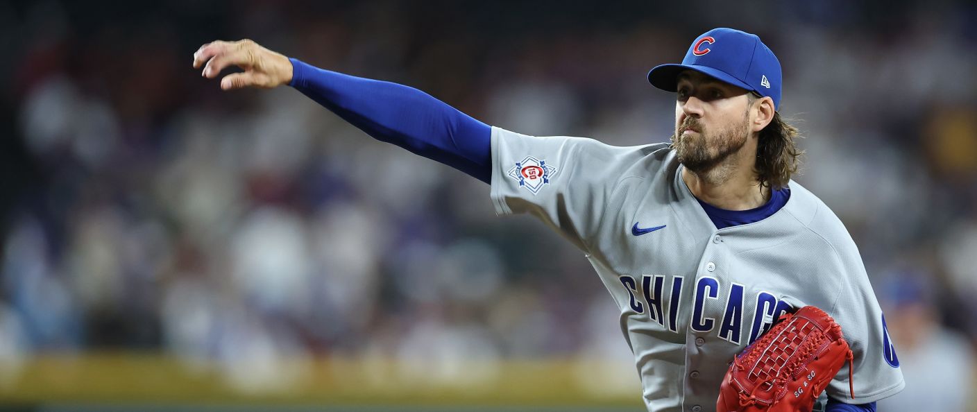 Action du match entre les Cubs et les Diamondbacks, au Chase Field.