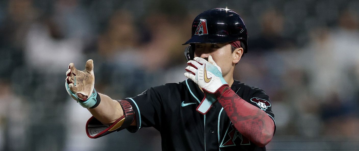 Action du match entre les Diamondbacks et les Rockies, au Coors Field.