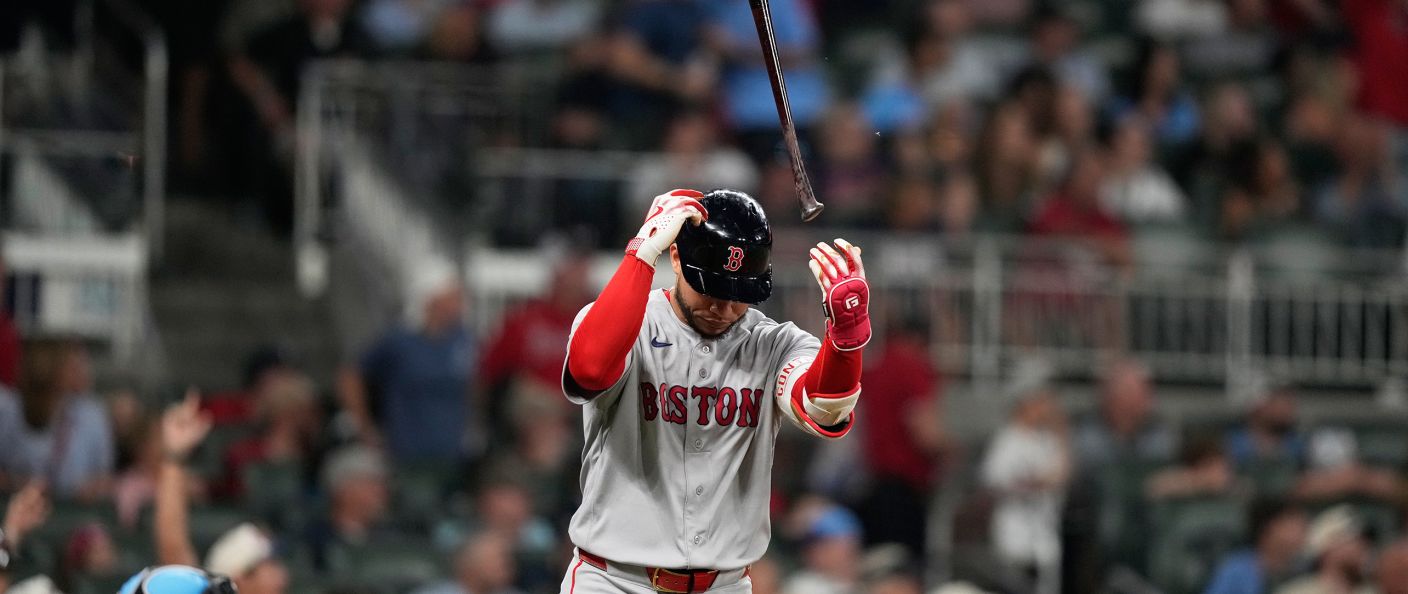 Action du match Braves - Sox au Truist Park.