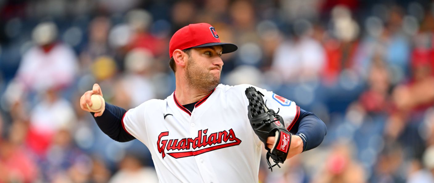 Action du match Guardians - Athletics au Progressive Field.