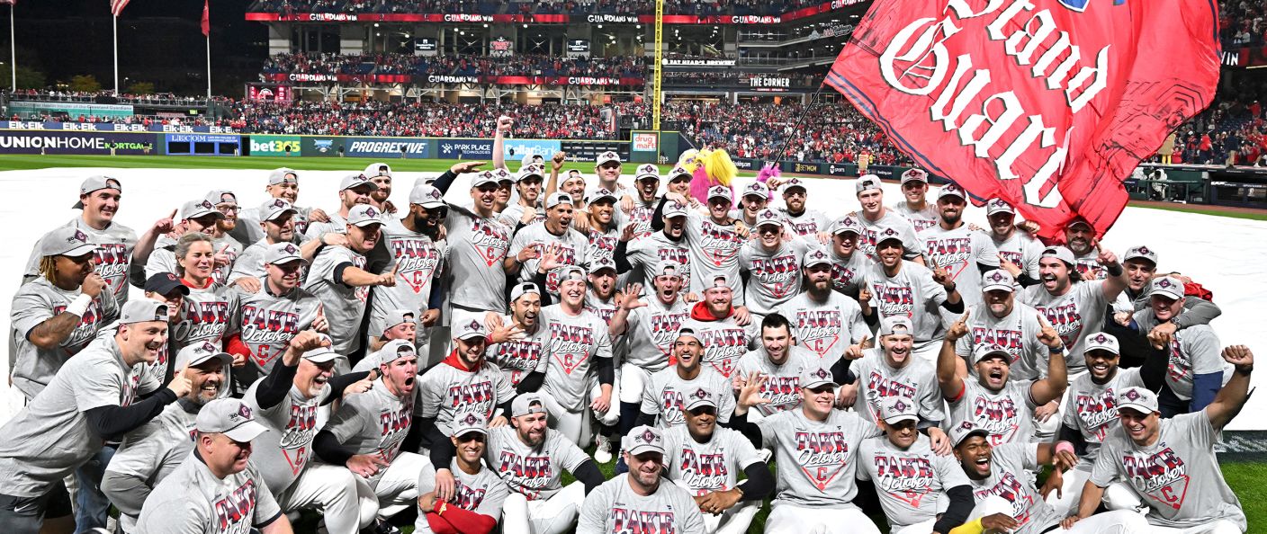 Action du match Guardians - White Sox au Progressive Field.