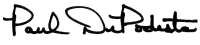  Paul DePodesta signature. 
