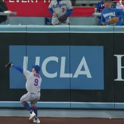 Like a goldfish': Brandon Nimmo reveals his fear after insanely sick catch  vs. Dodgers