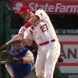 Los Angeles Angels on X: Mike Trout definitely brought the best BAT to the  #HomeRunDerby 🥹 @MikeTrout  / X