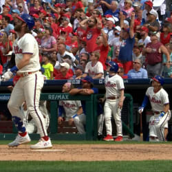 Bryce Harper smashes 300th career home run in dramatic fashion vs. Angels