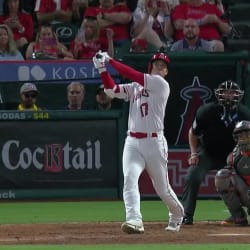 Ohtani homers in 3 straight at-bats over 2 games before being sidelined by  cramps — again