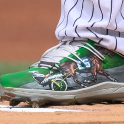 Nestor Cortes debuts electric mustache cleats ahead of 2022 MLB