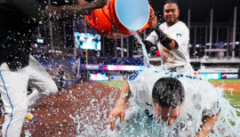 Joey Wendle Celebrates Birthday with Home Run, Marlins Win - Fish