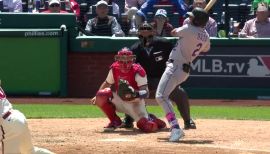 April 10 2022: Colorado center fielder Yonathan Daza (2) in action