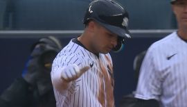 Estevan Florial New York Yankees Youth Navy Roster Name & Number T