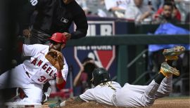 Esteury Ruiz y su show en las bases con los Atléticos de Oakland