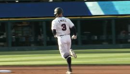 Jesse Winker -- Game-Used 1936 Throwback Jersey (Pinch-Hitter