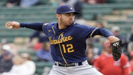 Durham Bulls pitcher Javy Guerra (55) during an International