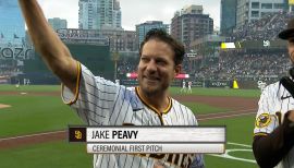 Cy Young Winner Jake Peavy Pitches with his Gold G