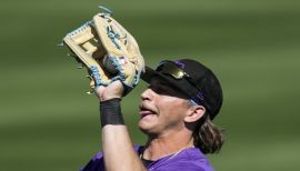 Zac Veen (13) (Colorado Rockies) of the Salt River Rafters during