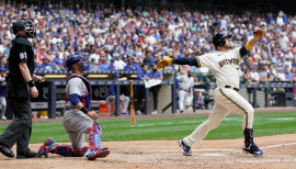 Tyrone Taylor came off the bench and delivered two big plays in that crazy  eighth inning: : r/Brewers