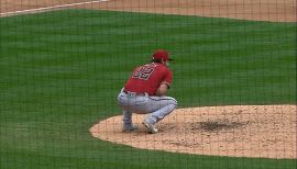 June 08, 2018: Miami Marlins starting pitcher Caleb Smith (31) in action in  the fourth inning during a MLB game between the San Diego Padres and the  Miami Marlins at the Marlins