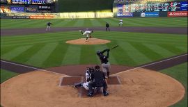 An American professional baseball player, Chris Archer holds a net