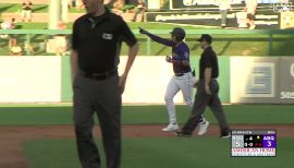 May 4 2022: Colorado center fielder Yonathan Daza (2) gets a hit